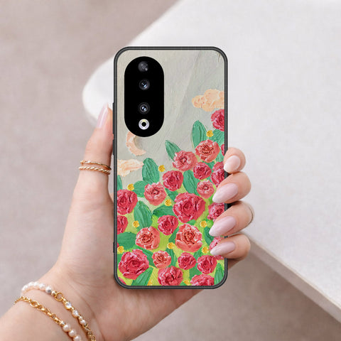 Honor 90 Cover - Floral Series 4 - HQ Premium Shine Durable Shatterproof Case