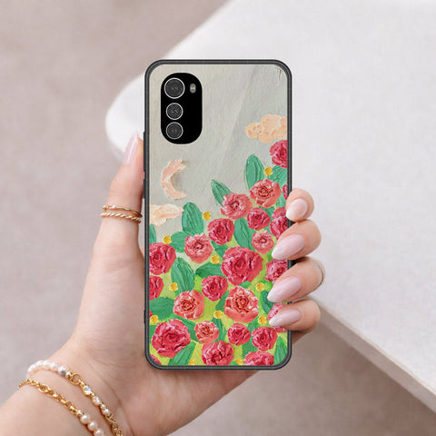 Motorola Moto E32 Cover - Floral Series 4 - HQ Premium Shine Durable Shatterproof Case
