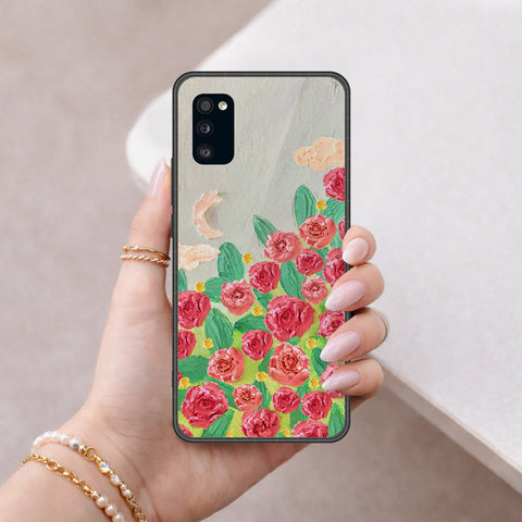 Samsung Galaxy A41 Cover - Floral Series 4 - HQ Premium Shine Durable Shatterproof Case