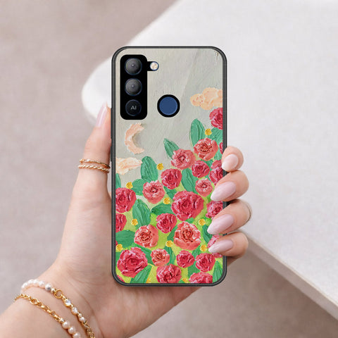 Tecno Pop 5 LTE Cover - Floral Series 4 - HQ Premium Shine Durable Shatterproof Case