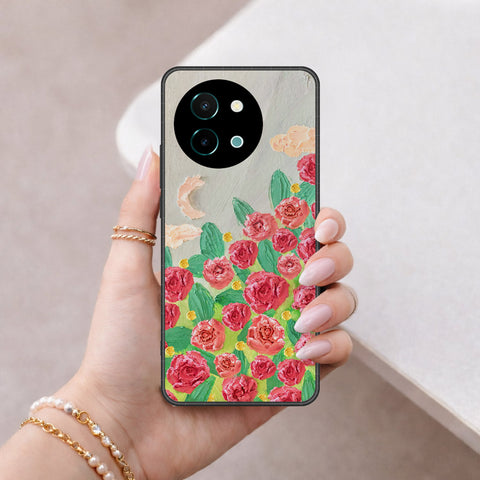 Vivo Y38 Cover - Floral Series 4 - HQ Premium Shine Durable Shatterproof Case