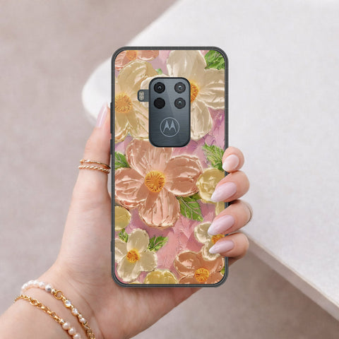 Motorola One Zoom Cover - Floral Series 4 - HQ Premium Shine Durable Shatterproof Case