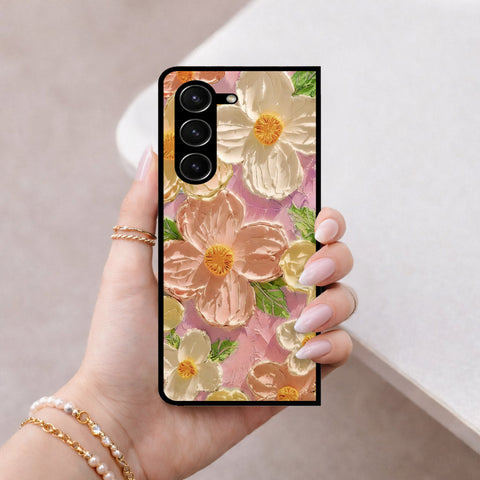 Samsung Galaxy Z Fold 5 5G Cover - Floral Series 4 - HQ Premium Shine Durable Shatterproof Case