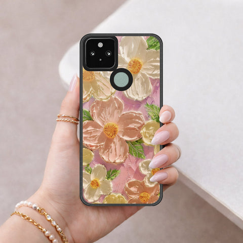 Google Pixel 5 XL Cover - Floral Series 4 - HQ Premium Shine Durable Shatterproof Case