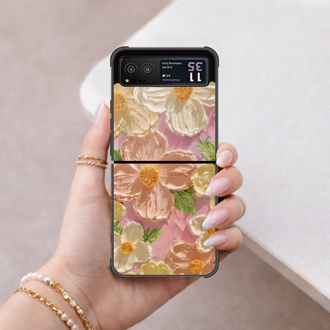 Motorola Razr 40 Cover - Floral Series 4 - HQ Premium Shine Durable Shatterproof Case