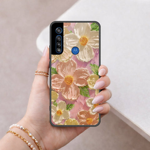 Motorola Moto G8 Play Cover - Floral Series 4 - HQ Premium Shine Durable Shatterproof Case