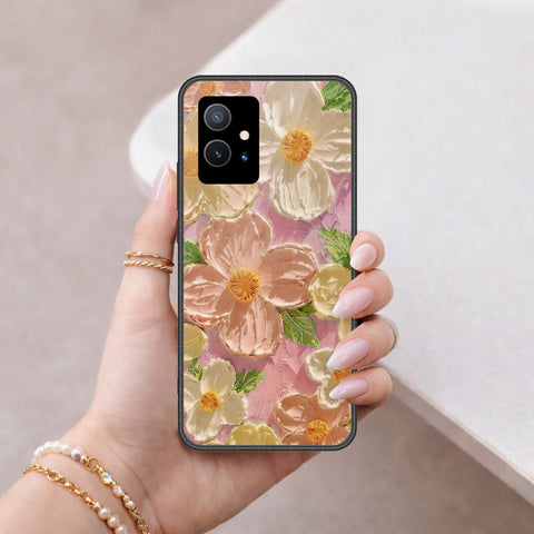 Vivo Y55 5G Cover - Floral Series 4 - HQ Premium Shine Durable Shatterproof Case