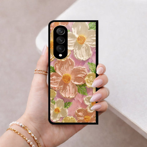 Samsung Galaxy Z Fold 3 5G Cover - Floral Series 4 - HQ Premium Shine Durable Shatterproof Case