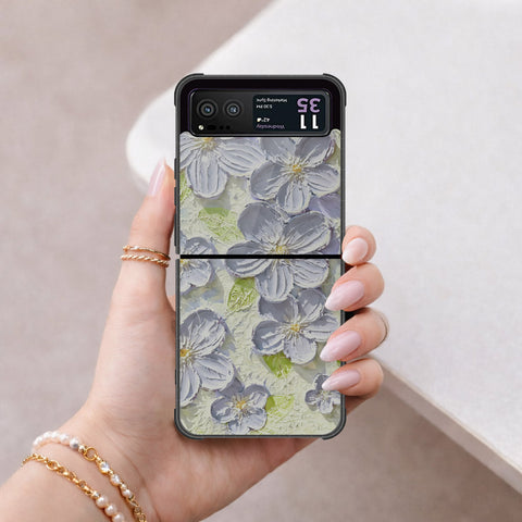 Motorola Razr 40 Cover - Floral Series 4 - HQ Premium Shine Durable Shatterproof Case