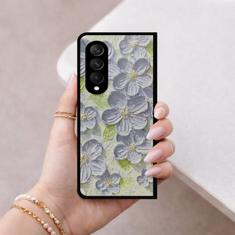 Samsung Galaxy Z Fold 3 5G Cover - Floral Series 4 - HQ Premium Shine Durable Shatterproof Case