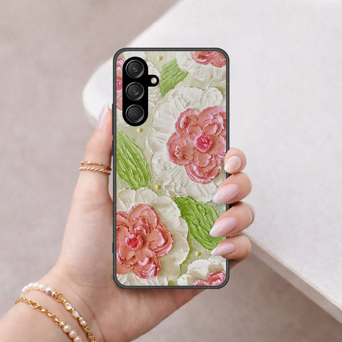 Samsung Galaxy M35 Cover - Floral Series 4 - HQ Premium Shine Durable Shatterproof Case