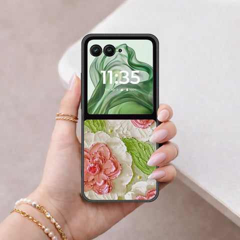 Motorola Razr Plus 2024 Cover - Floral Series 4 - HQ Premium Shine Durable Shatterproof Case