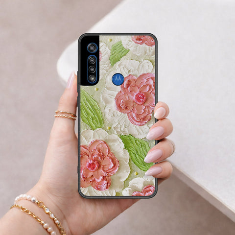 Motorola Moto G8 Play Cover - Floral Series 4 - HQ Premium Shine Durable Shatterproof Case