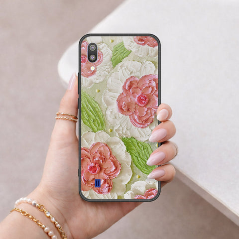Samsung Galaxy M10 Cover - Floral Series 4 - HQ Premium Shine Durable Shatterproof Case