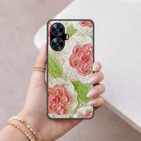Realme C55 Cover - Floral Series 4 - HQ Premium Shine Durable Shatterproof Case