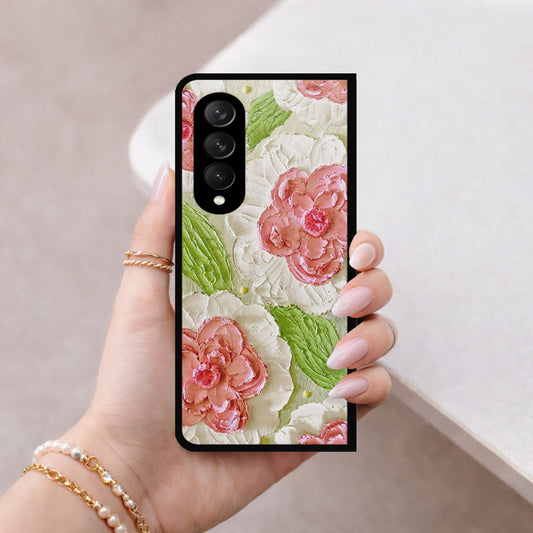 Samsung Galaxy Z Fold 3 5G Cover - Floral Series 4 - HQ Premium Shine Durable Shatterproof Case (Fast Delivery)