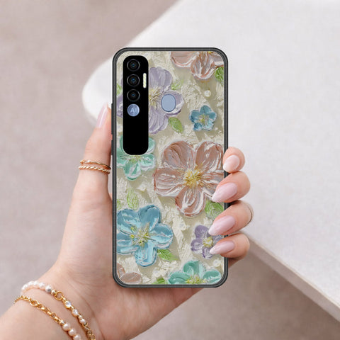 Tecno Spark 7 Pro Cover - Floral Series 4 - HQ Premium Shine Durable Shatterproof Case