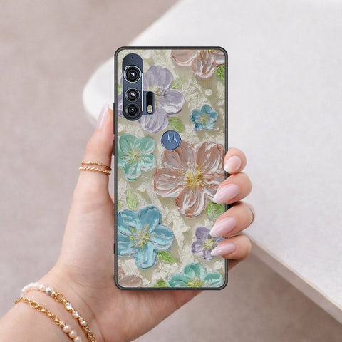 Motorola Edge Plus 2020 Cover - Floral Series 4 - HQ Premium Shine Durable Shatterproof Case
