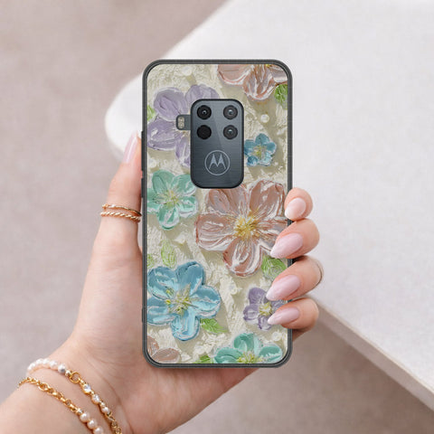 Motorola One Zoom Cover - Floral Series 4 - HQ Premium Shine Durable Shatterproof Case