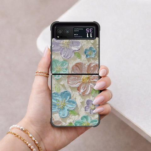 Motorola Razr 40 Cover - Floral Series 4 - HQ Premium Shine Durable Shatterproof Case