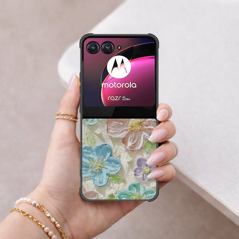 Motorola Razr 40 Ultra Cover - Floral Series 4 - HQ Premium Shine Durable Shatterproof Case