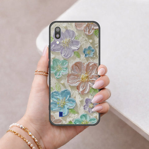 Samsung Galaxy M10 Cover - Floral Series 4 - HQ Premium Shine Durable Shatterproof Case