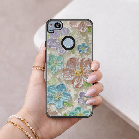 Google Pixel 2 Cover - Floral Series 4 - HQ Premium Shine Durable Shatterproof Case