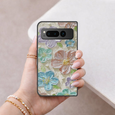 Google Pixel Fold Cover - Floral Series 4 - HQ Premium Shine Durable Shatterproof Case
