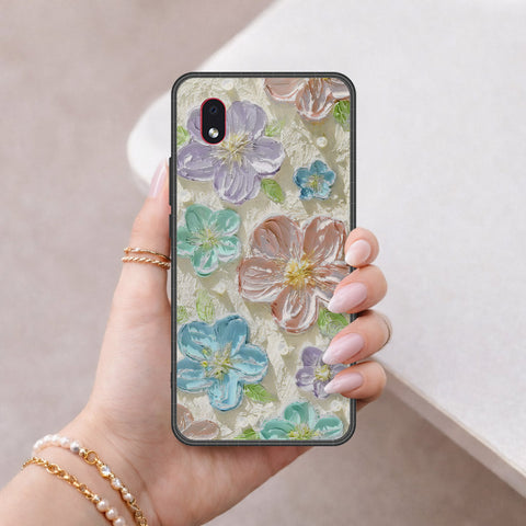Samsung Galaxy A01 Core Cover - Floral Series 4 - HQ Premium Shine Durable Shatterproof Case
