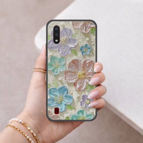 Samsung Galaxy A01 Cover - Floral Series 4 - HQ Premium Shine Durable Shatterproof Case