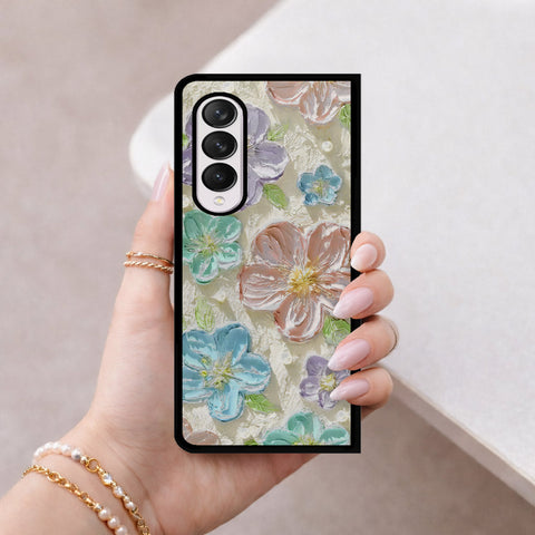Samsung Galaxy Z Fold 4 5G Cover - Floral Series 4 - HQ Premium Shine Durable Shatterproof Case