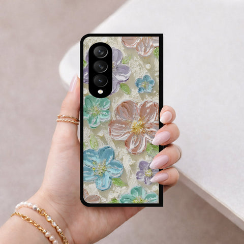 Samsung Galaxy Z Fold 3 5G Cover - Floral Series 4 - HQ Premium Shine Durable Shatterproof Case