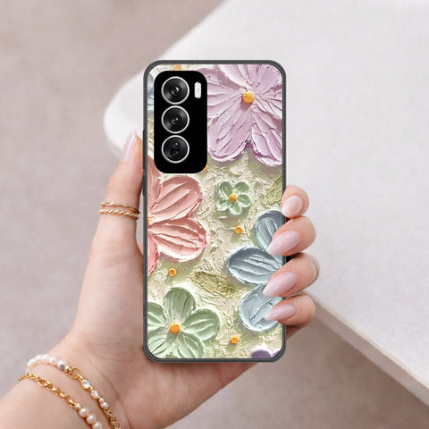 Oppo Reno 12 Cover - Floral Series 4 - HQ Premium Shine Durable Shatterproof Case