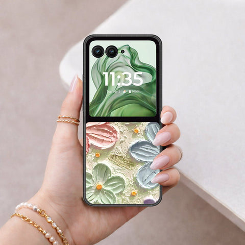 Motorola Razr Plus 2024 Cover - Floral Series 4 - HQ Premium Shine Durable Shatterproof Case