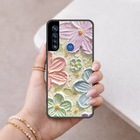 Motorola Moto G8 Play Cover - Floral Series 4 - HQ Premium Shine Durable Shatterproof Case