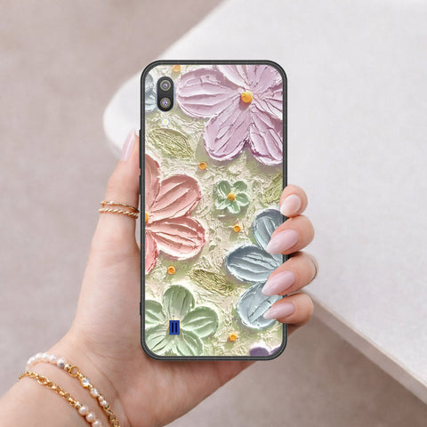 Samsung Galaxy M10 Cover - Floral Series 4 - HQ Premium Shine Durable Shatterproof Case