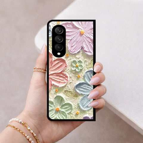 Samsung Galaxy Z Fold 3 5G Cover - Floral Series 4 - HQ Premium Shine Durable Shatterproof Case
