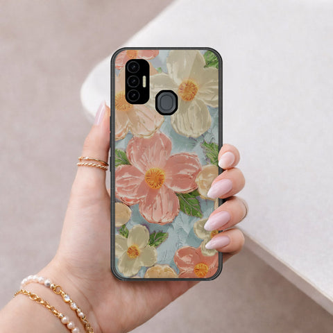 Tecno Spark 7T Cover - Floral Series 4 - HQ Premium Shine Durable Shatterproof Case