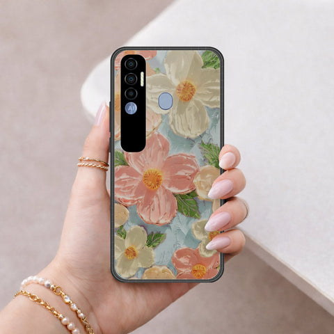 Tecno Spark 7 Pro Cover - Floral Series 4 - HQ Premium Shine Durable Shatterproof Case