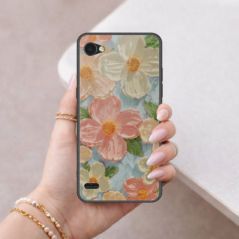 LG Q6 Cover - Floral Series 4 - HQ Premium Shine Durable Shatterproof Case