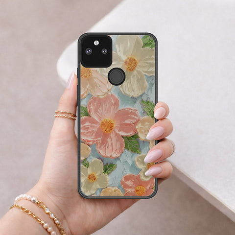 Google Pixel 5a 5G Cover - Floral Series 4 - HQ Premium Shine Durable Shatterproof Case
