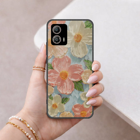 Motorola Moto G53 Cover - Floral Series 4 - HQ Premium Shine Durable Shatterproof Case