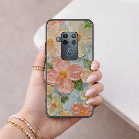 Motorola One Zoom Cover - Floral Series 4 - HQ Premium Shine Durable Shatterproof Case