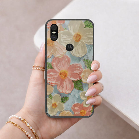 Motorola One Cover - Floral Series 4 - HQ Premium Shine Durable Shatterproof Case