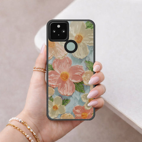 Google Pixel 5 XL Cover - Floral Series 4 - HQ Premium Shine Durable Shatterproof Case