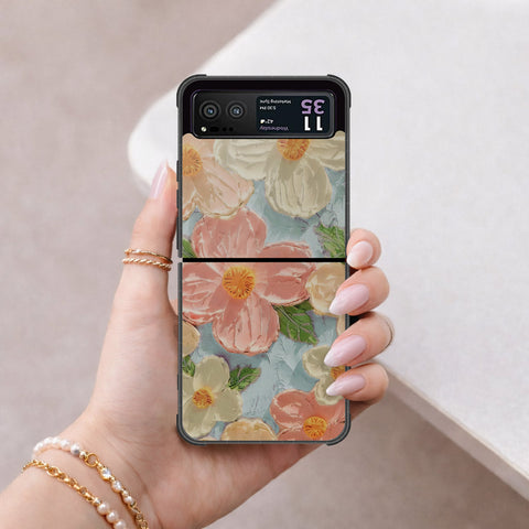 Motorola Razr 40 Cover - Floral Series 4 - HQ Premium Shine Durable Shatterproof Case