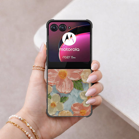Motorola Razr 40 Ultra Cover - Floral Series 4 - HQ Premium Shine Durable Shatterproof Case