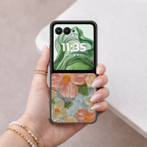 Motorola Razr Plus 2024 Cover - Floral Series 4 - HQ Premium Shine Durable Shatterproof Case