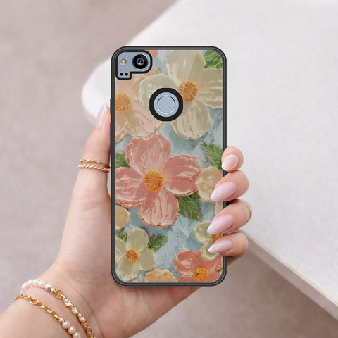 Google Pixel 2 Cover - Floral Series 4 - HQ Premium Shine Durable Shatterproof Case