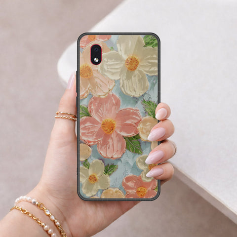 Samsung Galaxy A01 Core Cover - Floral Series 4 - HQ Premium Shine Durable Shatterproof Case